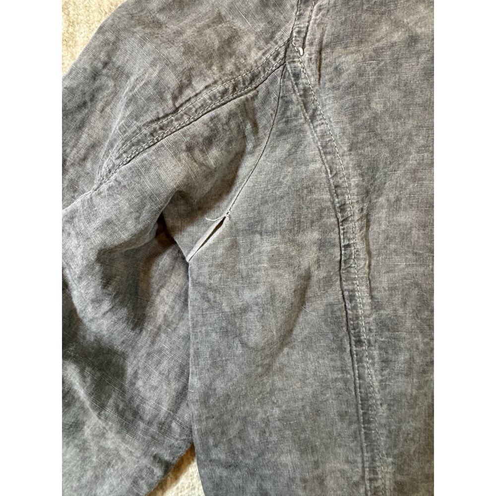 AllSaints Spitalfields Mens Gray Military Field Jacket Drawstring Waist size M - Picture 12 of 15